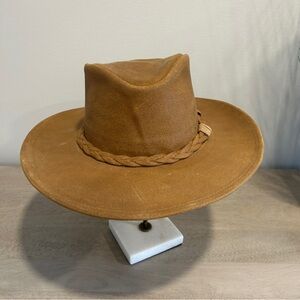 Minnetonka Genuine Leather “The Outback” Hat - Medium EUC